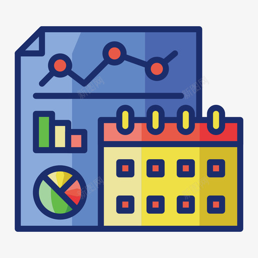 分析事件管理1线性颜色图标svg_新图网 https://ixintu.com 事件 分析 管理 线性 颜色