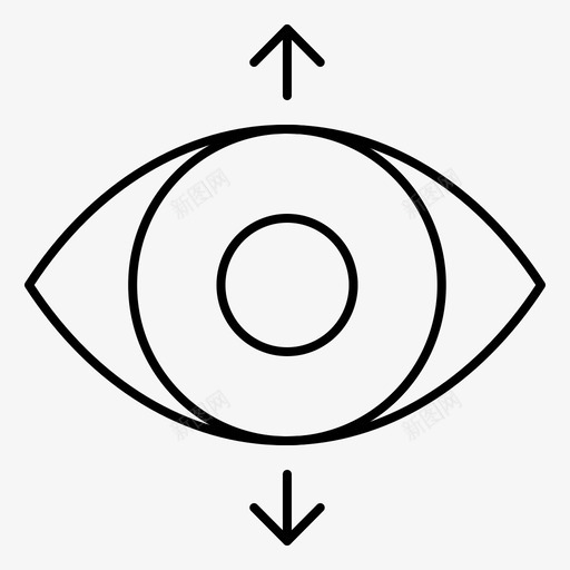 眼睛焦点视野图标svg_新图网 https://ixintu.com 多媒体 焦点 眼睛 视野