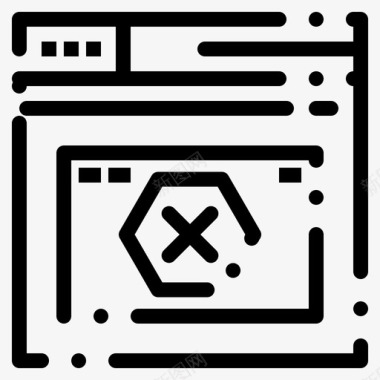 Internet错误页面图标图标
