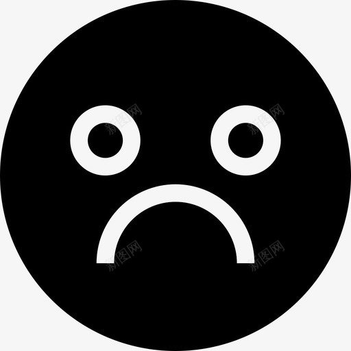 悲伤的脸坏的表情图标svg_新图网 https://ixintu.com 坏的 小黑 悲伤的脸 投票 表情