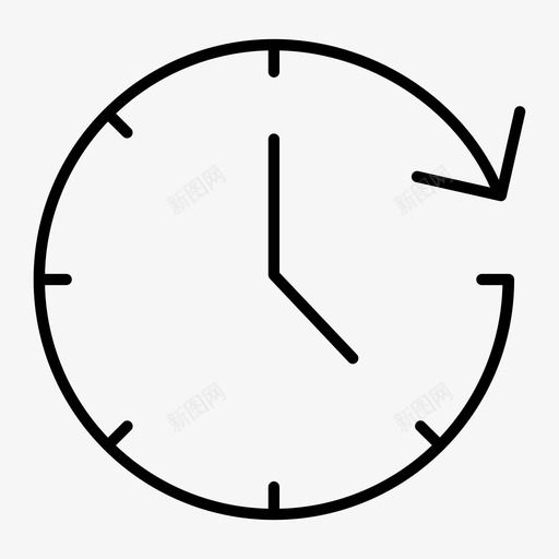 24小时时钟时间图标svg_新图网 https://ixintu.com 24小时 挂钟 时钟 时间 流行
