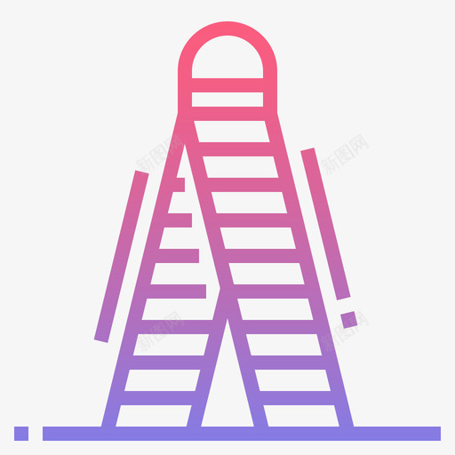 梯子结构115线性坡度图标svg_新图网 https://ixintu.com 坡度 梯子 线性 结构