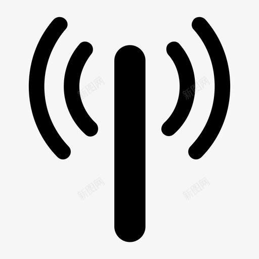 信号馈送发射机图标svg_新图网 https://ixintu.com wifi 信号 发射机 无线 馈送