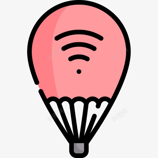 热气球互联网技术18线颜色图标svg_新图网 https://ixintu.com 互联网 技术 热气球 颜色
