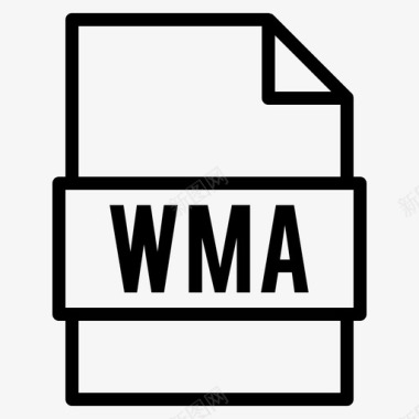 wma文件文档扩展名图标图标