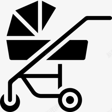 婴儿车家庭48填充图标图标