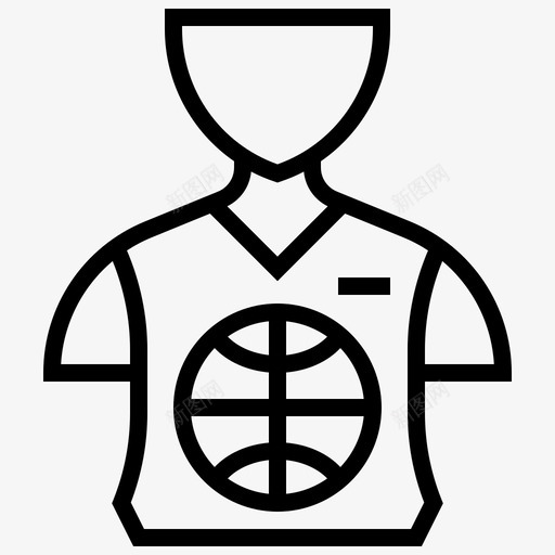 球衣衣服衬衫图标svg_新图网 https://ixintu.com 团队 球衣 篮球芭蕾门线 衣服 衬衫 运动服