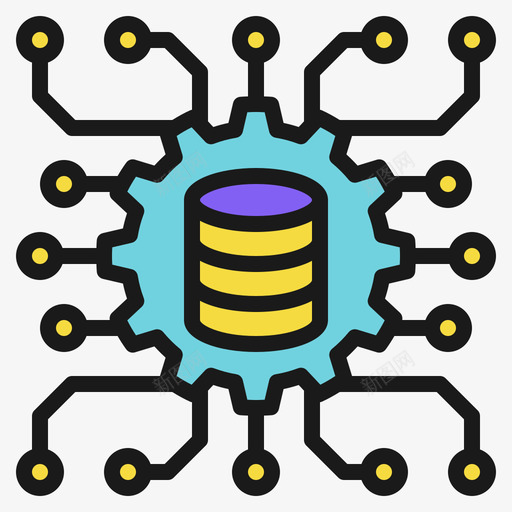数据科学数据科学18线性颜色图标svg_新图网 https://ixintu.com 数据 科学 线性 颜色