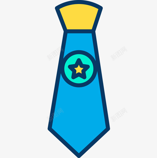 领带商务356直线颜色图标svg_新图网 https://ixintu.com 商务 直线 领带 颜色