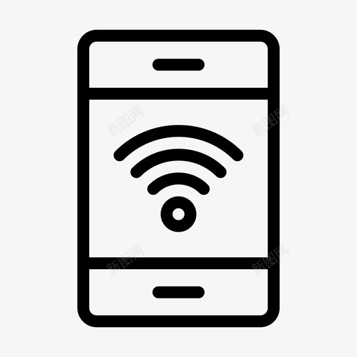 移动wifi手机电话图标svg_新图网 https://ixintu.com wifi 信号 手机 托管 标志 标志符 电话 移动 符号 管线