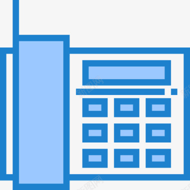 电话办公室供应商6蓝色图标图标