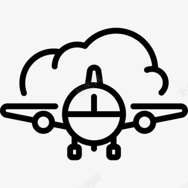 旅行保险乘客飞机图标图标