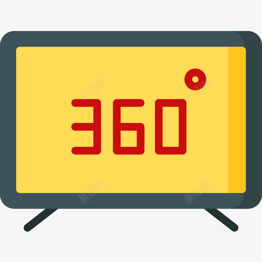360虚拟现实44平面图标svg_新图网 https://ixintu.com 平面 虚拟现实