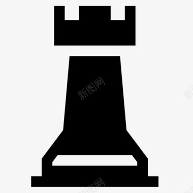 国际象棋书呆子26填充图标图标