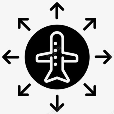 航班网络机场图标图标