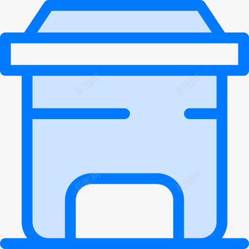 篮子城市便利设施2蓝色图标svg_新图网 https://ixintu.com 便利设施 城市 篮子 蓝色