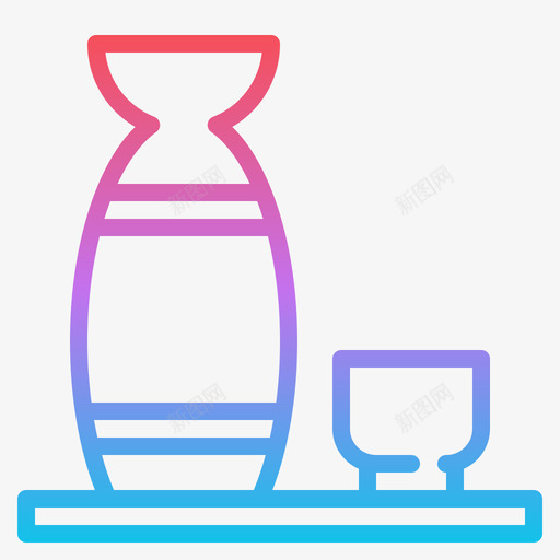 清酒饮料46梯度图标svg_新图网 https://ixintu.com 梯度 清酒 饮料
