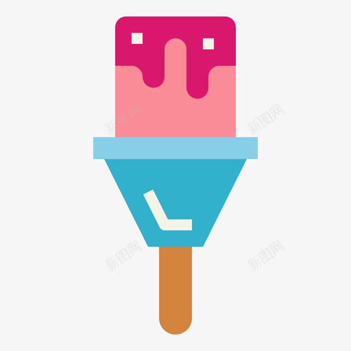 冰淇淋食品车6扁平图标svg_新图网 https://ixintu.com 冰淇淋 扁平 食品
