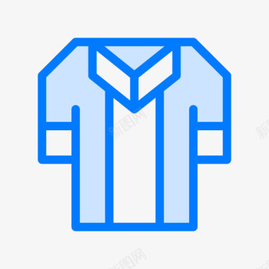 衬衫保龄球3蓝色图标图标