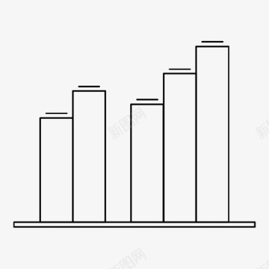 图表金融商业和电子商务图标图标