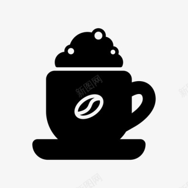 卡普西诺咖啡咖啡图标图标