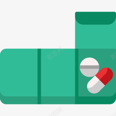 容器药房33扁平图标图标