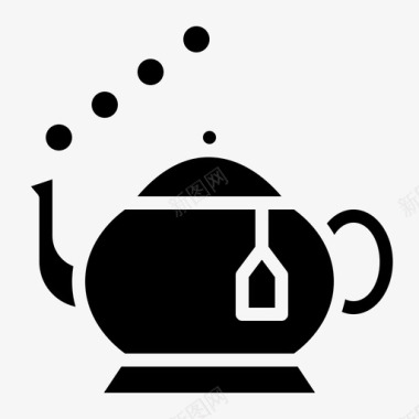 茶壶饮料47雕文图标图标