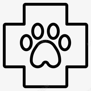 兽医绷带急救宠物图标图标
