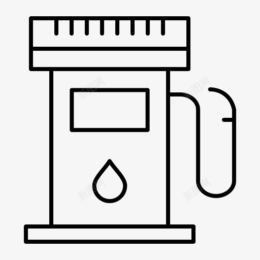 煤气加油站地图图标svg_新图网 https://ixintu.com 加油站 地图 标牌 煤气