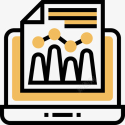 SEO排名相关图标矢量图排名SEO99黄影图标高清图片
