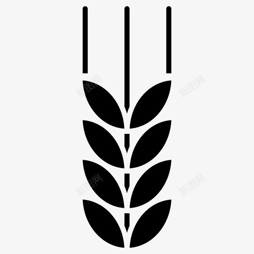 小麦农业秋天的黑暗图标svg_新图网 https://ixintu.com 农业 图标 小麦 秋天 黑暗
