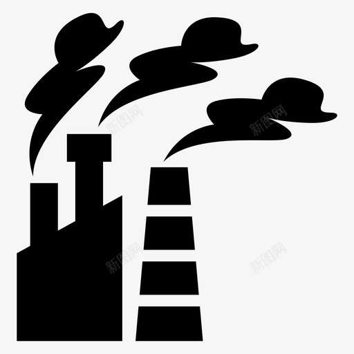 污染空气保护图标svg_新图网 https://ixintu.com 保护 垃圾 污染 环境 空气 自然