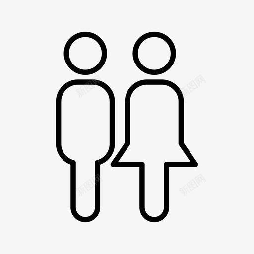 男性和女性男孩和女孩夫妇图标svg_新图网 https://ixintu.com 伴侣 团体 夫妇 女孩 女性 男孩 男性