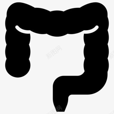 大肠肠消化图标图标