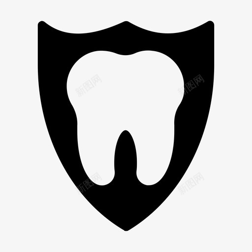 安全牙齿牙齿防护图标svg_新图网 https://ixintu.com 安全牙齿 牙线标志 牙齿 防护