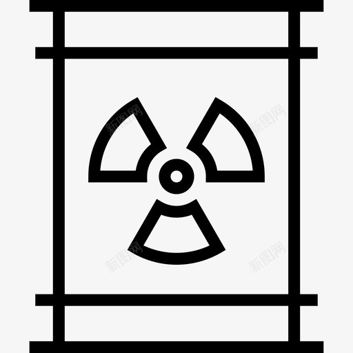 放射性污染10线性图标svg_新图网 https://ixintu.com 放射性 污染 线性