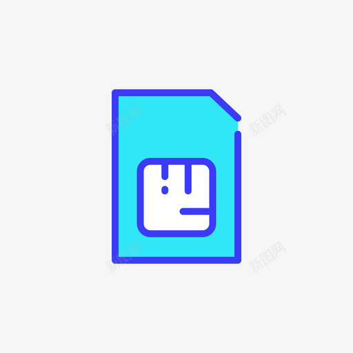 Sim卡数据存储5线性彩色图标svg_新图网 https://ixintu.com Sim 存储 彩色 数据 线性
