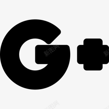 GooglePlus社交媒体110已填充图标图标