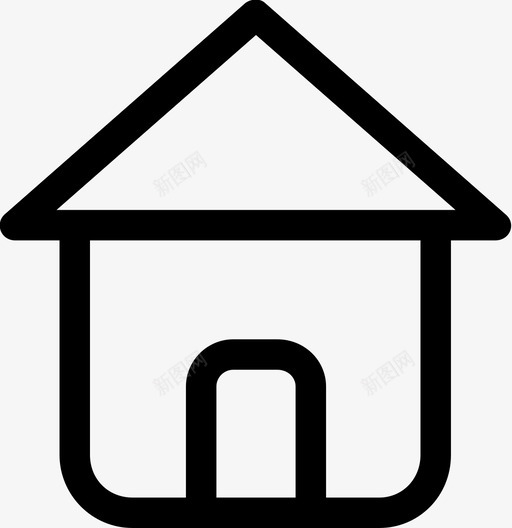 主页应用程序房产图标svg_新图网 https://ixintu.com 主页 应用程序 房产 房子