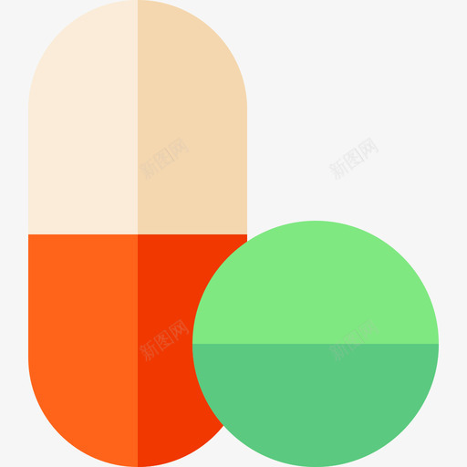 药丸整形手术14扁平图标svg_新图网 https://ixintu.com 扁平 整形手术14 药丸