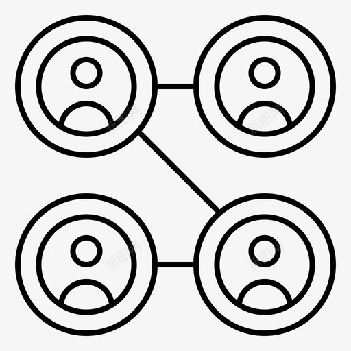 关系朋友社交图标svg_新图网 https://ixintu.com 关系 朋友 用户 社交