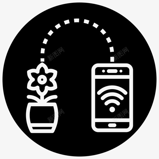 技术通信信号图标svg_新图网 https://ixintu.com wifi 信号 农场 技术 智能 通信