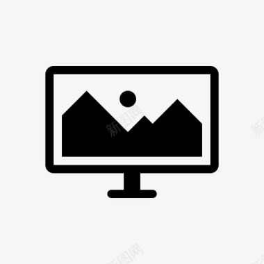显示器计算机图像图标图标