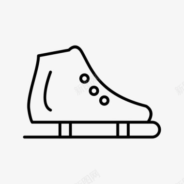 暖靴冰上滑冰图标图标
