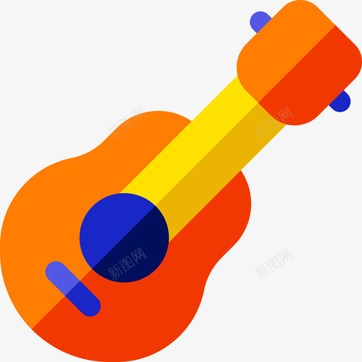 吉他创意12平图标svg_新图网 https://ixintu.com 创意 吉他