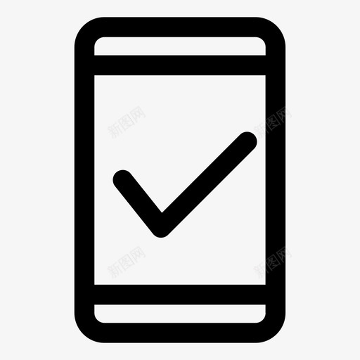 电话已验证通信设备图标svg_新图网 https://ixintu.com 标记 用户界面 电话 设备 选择 通信 验证