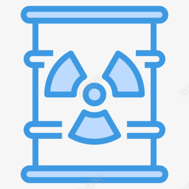 放射性化学36蓝色图标图标