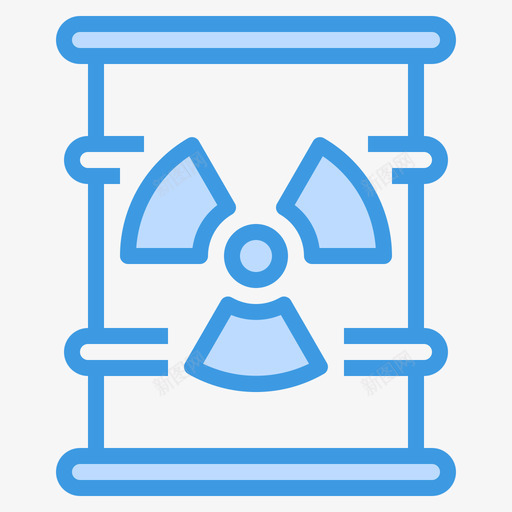 放射性化学36蓝色图标svg_新图网 https://ixintu.com 化学36 放射性 蓝色