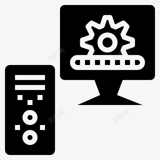 工作站计算机设备图标svg_新图网 https://ixintu.com 字形 工作站 显影 硬件 计算机 设备