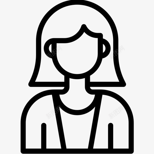 女性办公室和商务12岁直系图标svg_新图网 https://ixintu.com 12岁 办公室 商务 女性 直系